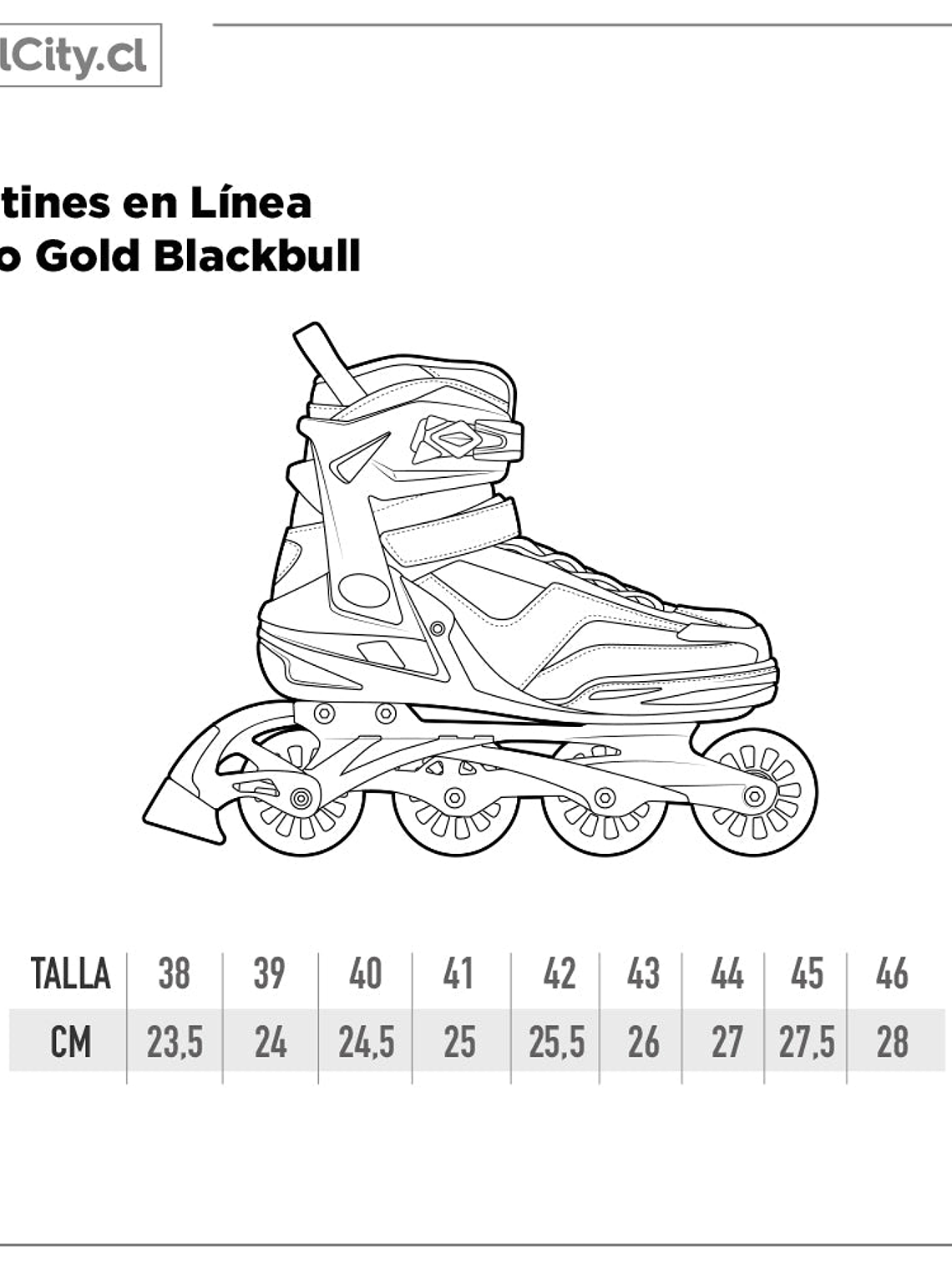 Patines en línea Blackbull Pro Gold 10