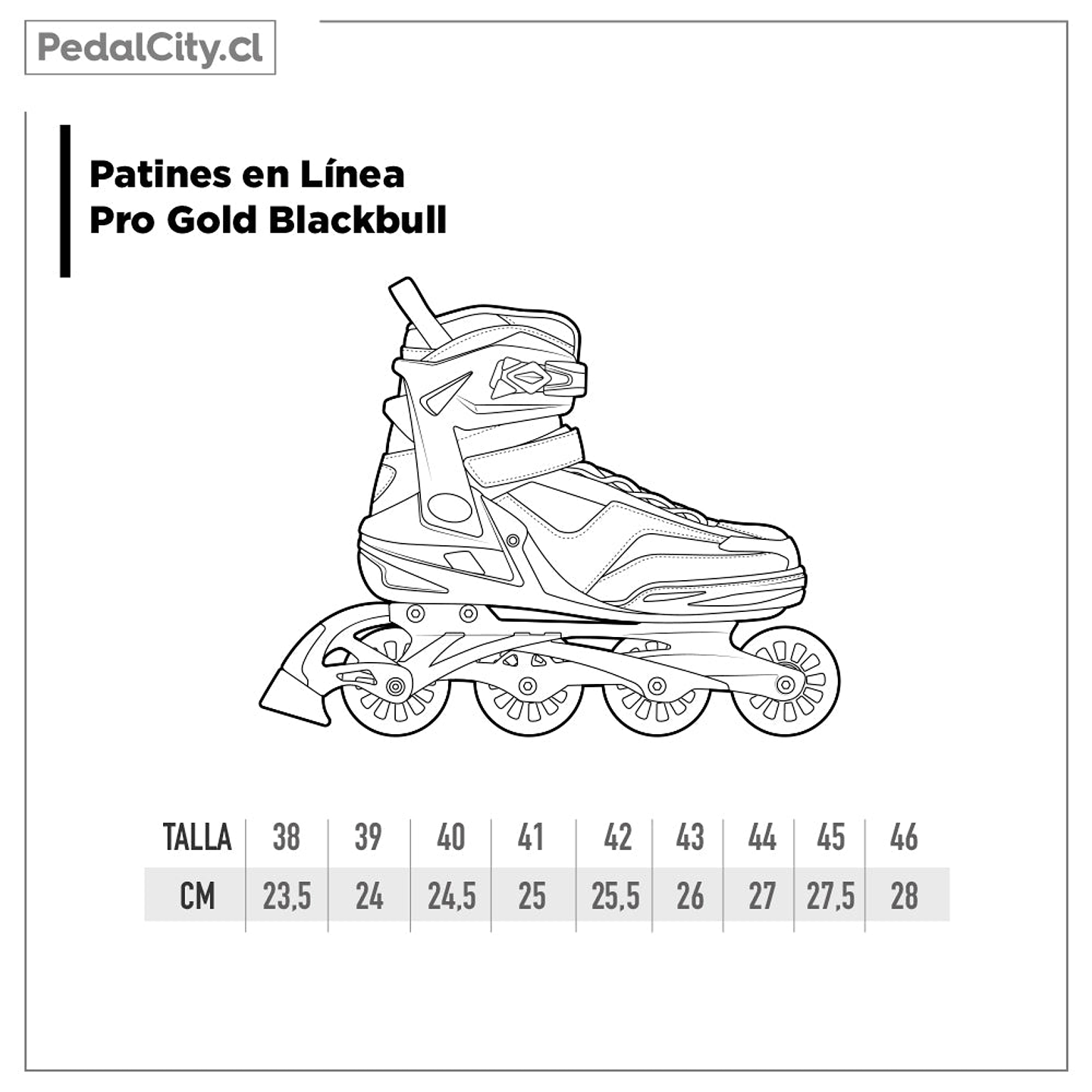 Patines en línea Blackbull Pro Gold 10