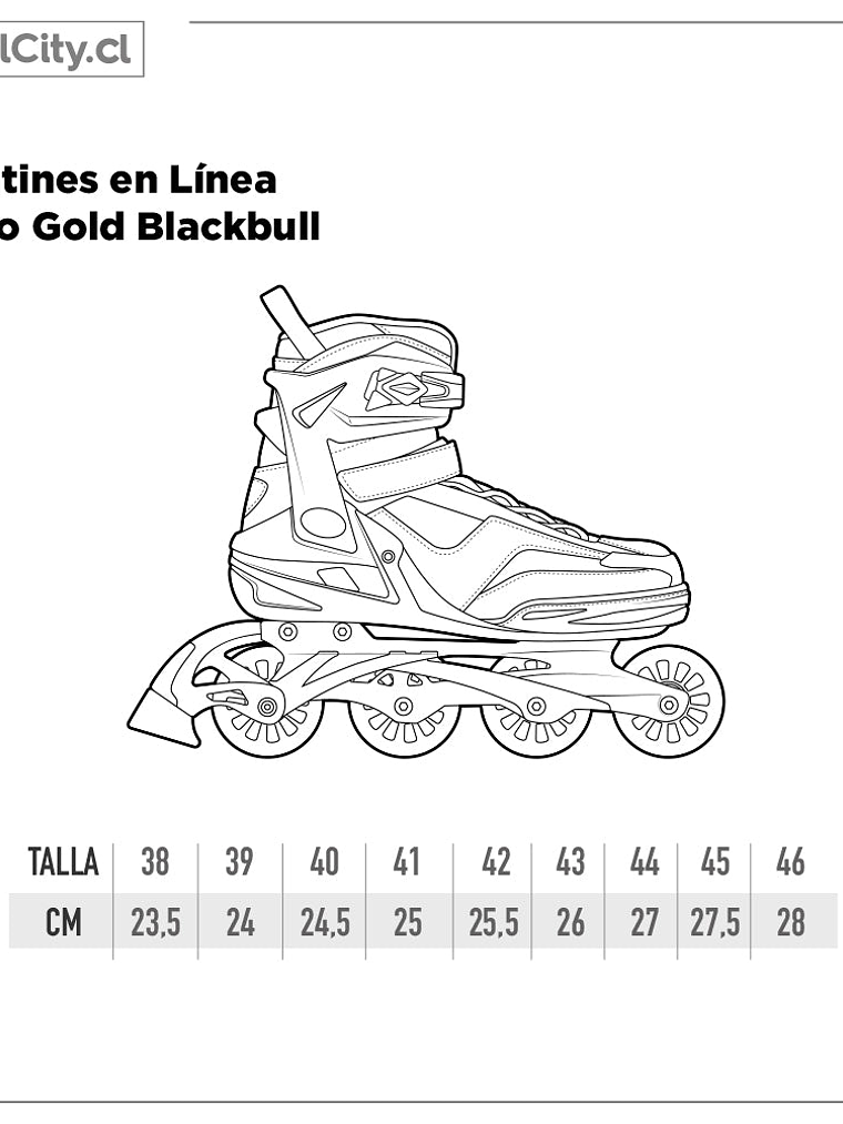 Patines en línea Blackbull Pro Gold 10