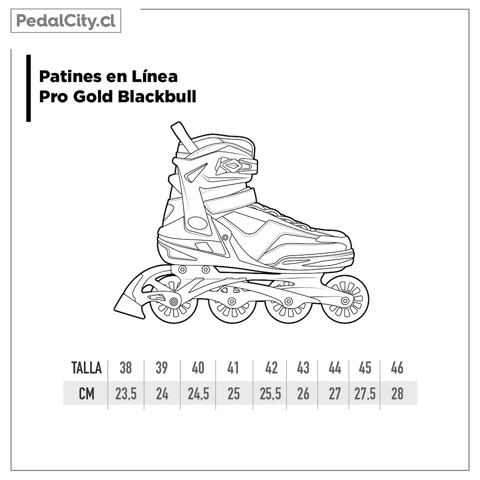 Patines en línea Blackbull Pro Gold 10