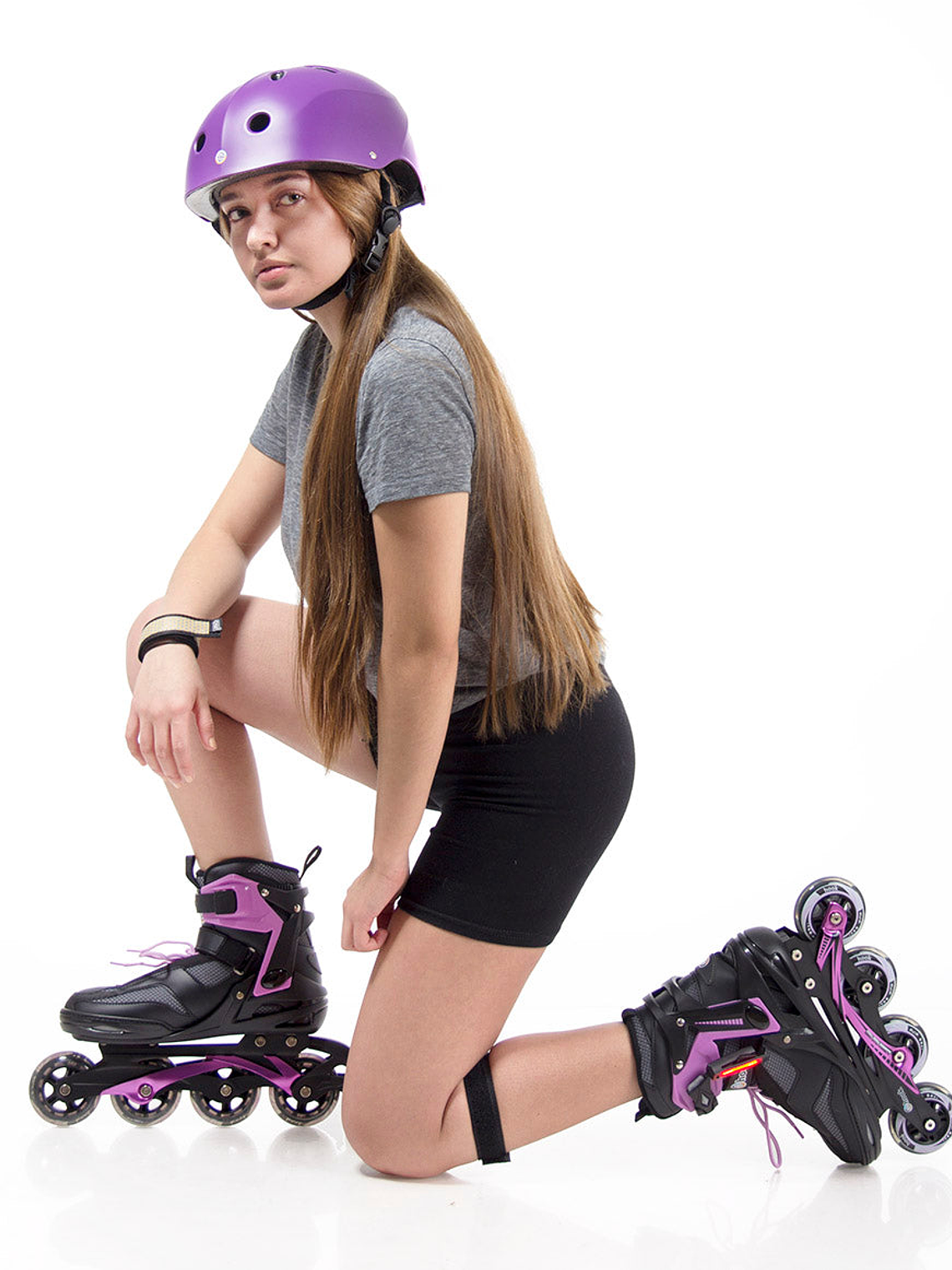 Casco Urbano Hook Verde Con Luz HK-301 7