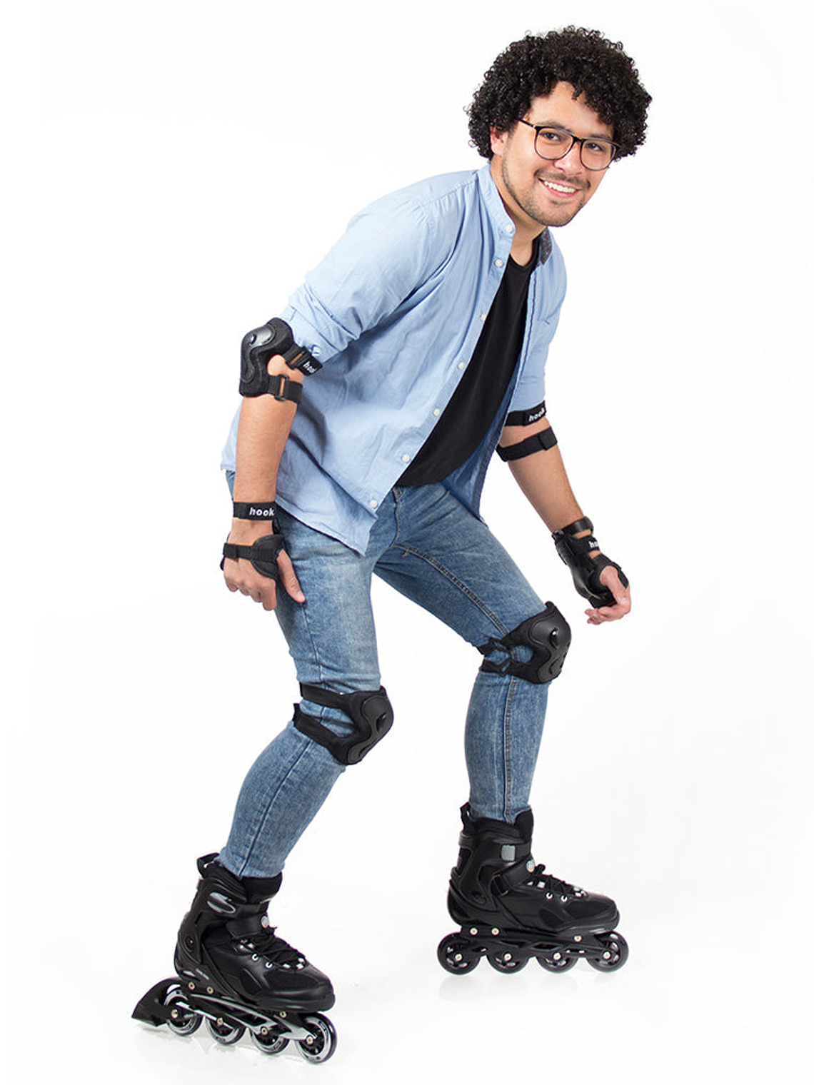 Patines en Línea Hook Fitness Pro Negro HK-105 7