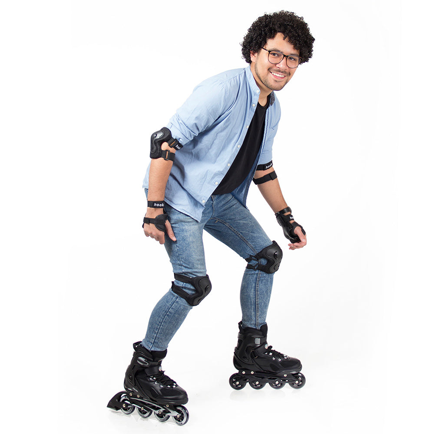 Patines en Línea Hook Fitness Pro Negro HK-105 7