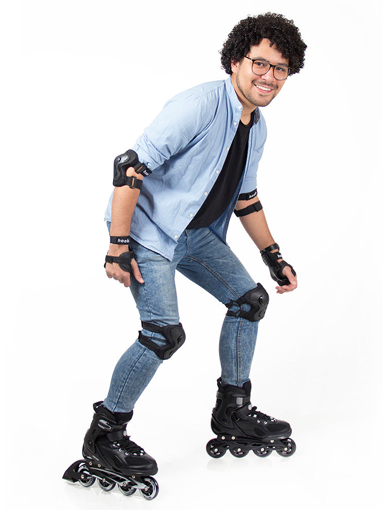 Patines en Línea Hook Fitness Pro Negro HK-105 7