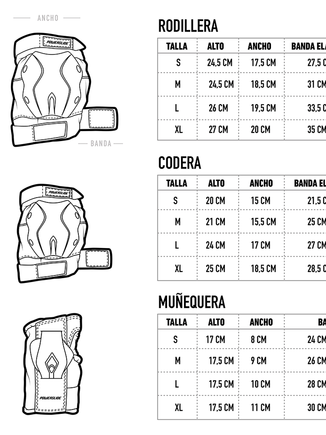 Pack Standard de Protecciones Powerslide Adulto 7