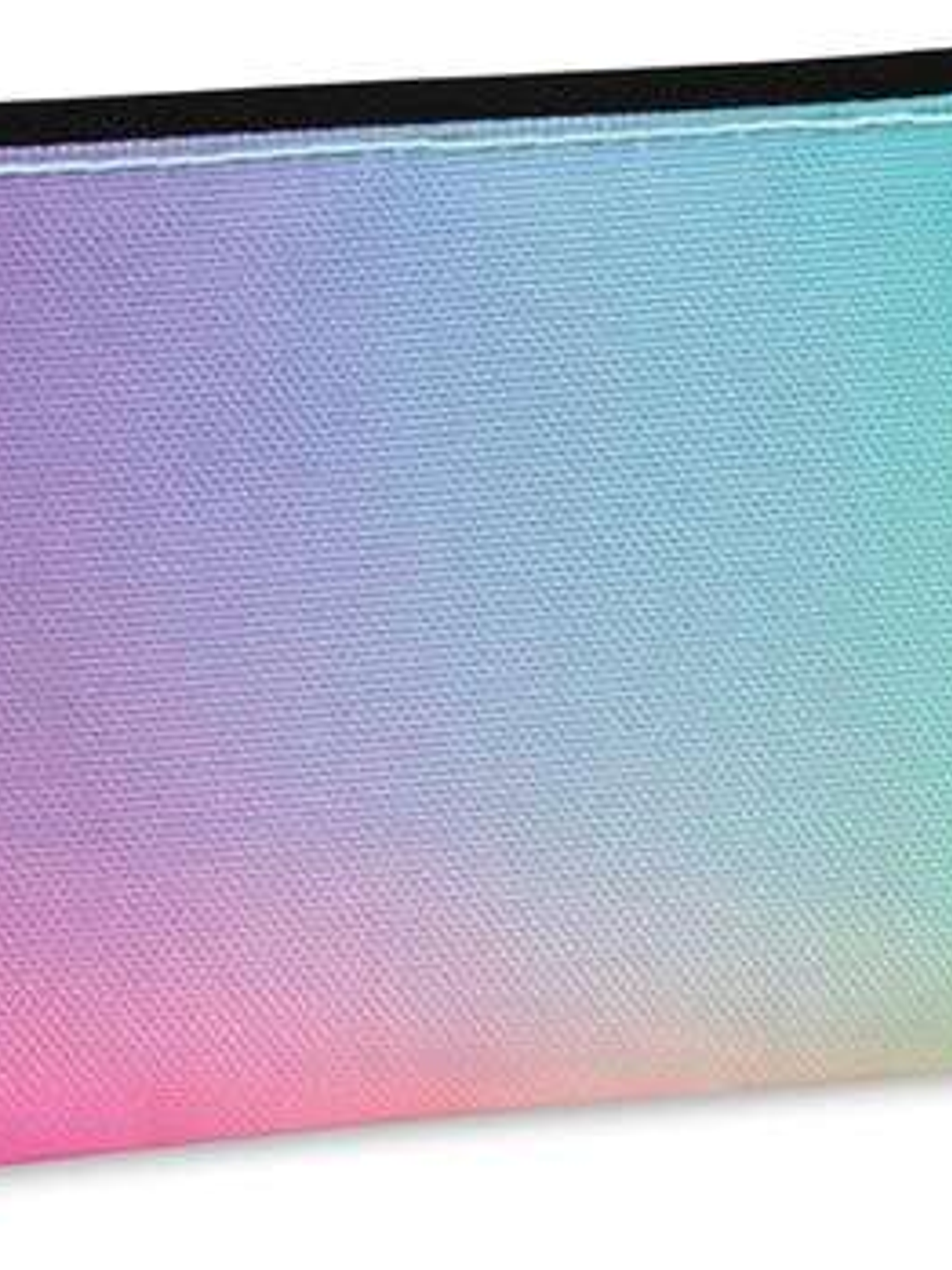 Milan Sunset Estuche Pequeño Plano Rectangular - Tejido Resistente a las Roturas y Rasgaduras - Medidas 23x9x1.3cm - Modelo Color Negro 1