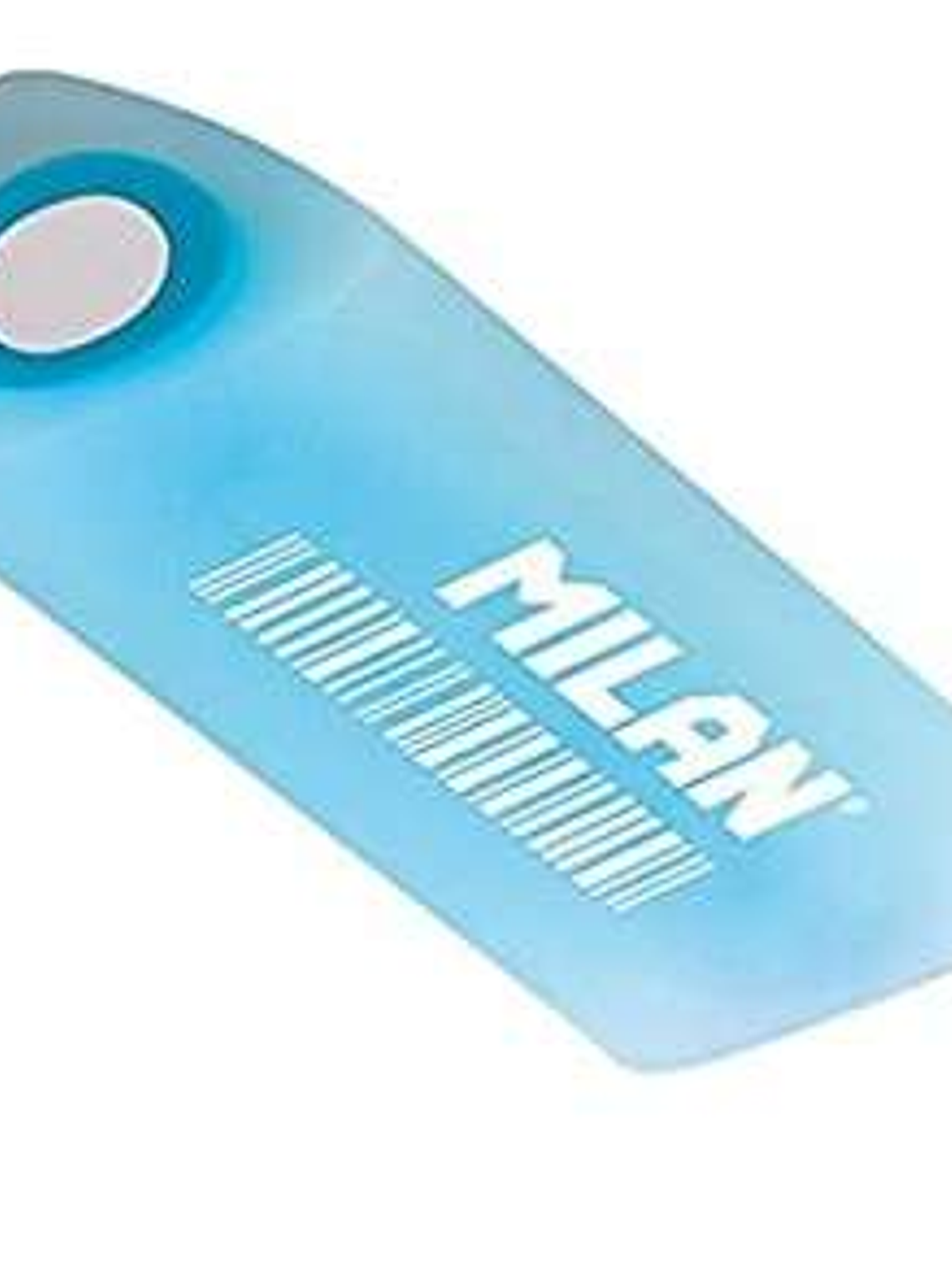 Milan Cristal F30 Goma de Borrar Tecnica Prisma - Plastico - Indicada para Dibujo Lineal - Color Azul Translucido 1