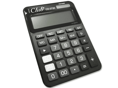 Ingraf CD-2720-12 Calculadora de 12 Digitos - 4 Teclas de Memoria - Tecla de Doble Cero - Calculo de Porcentaje - Tecla de Suma Extragrande - Tecla de