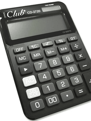 Ingraf CD-2720-12 Calculadora de 12 Digitos - 4 Teclas de Memoria - Tecla de Doble Cero - Calculo de Porcentaje - Tecla de Suma Extragrande - Tecla de