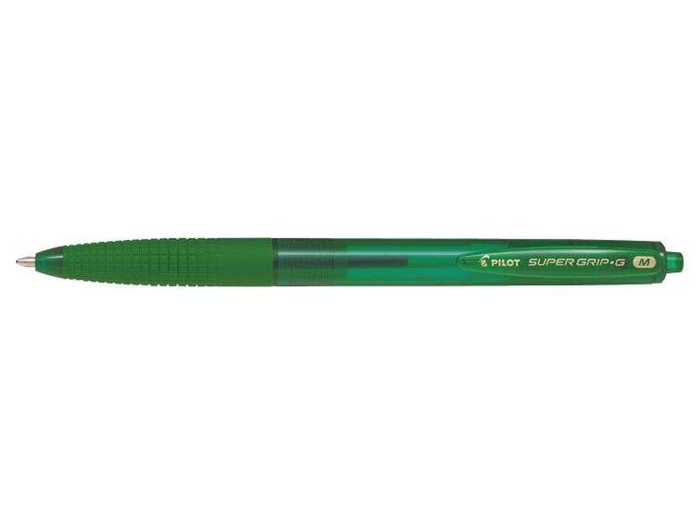 Pilot Boligrafo de Bola Retractil SuperGrip G - Punta Redonda 1.0mm - Trazo 0.4mm - Tinta de Aceite - Grip Ergonomico - Color Verde 1