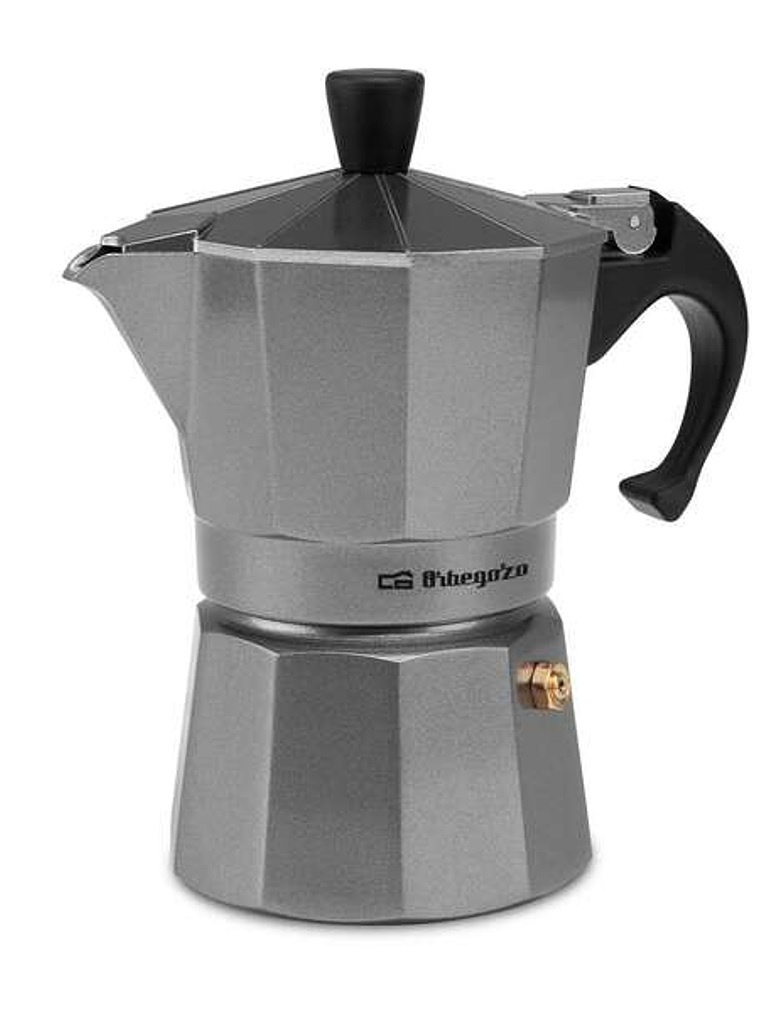 Orbegozo KFS 320 Cafetera de Aluminio para 3 Tazas - Rapida - Eficiente y Segura - Ideal para Cocinas Electricas - a Gas o de Vitroceramica - Ergonomi 1
