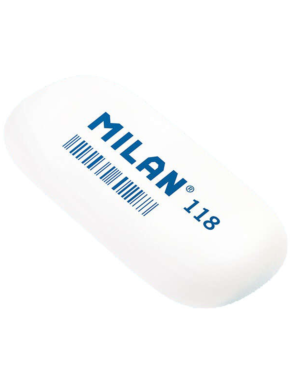 Milan 118 Goma de Borrar Ovalada - Miga de Pan - Caucho Sintetico - Colores Surtidos 1