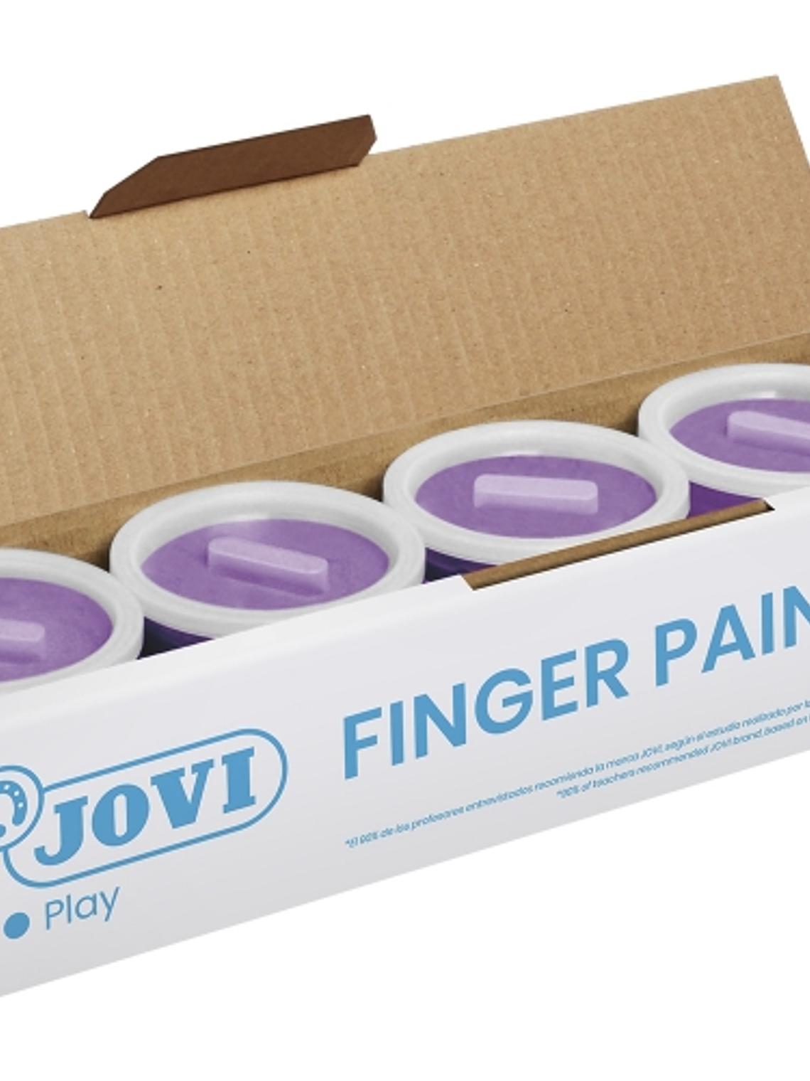 Jovi Bote de Pintura de Dedos - 125ml - Colores Mezclables - Textura Gelatinosa - Lavable - sin Gluten Ni Alergenos - No Toxico - Color Morado 1