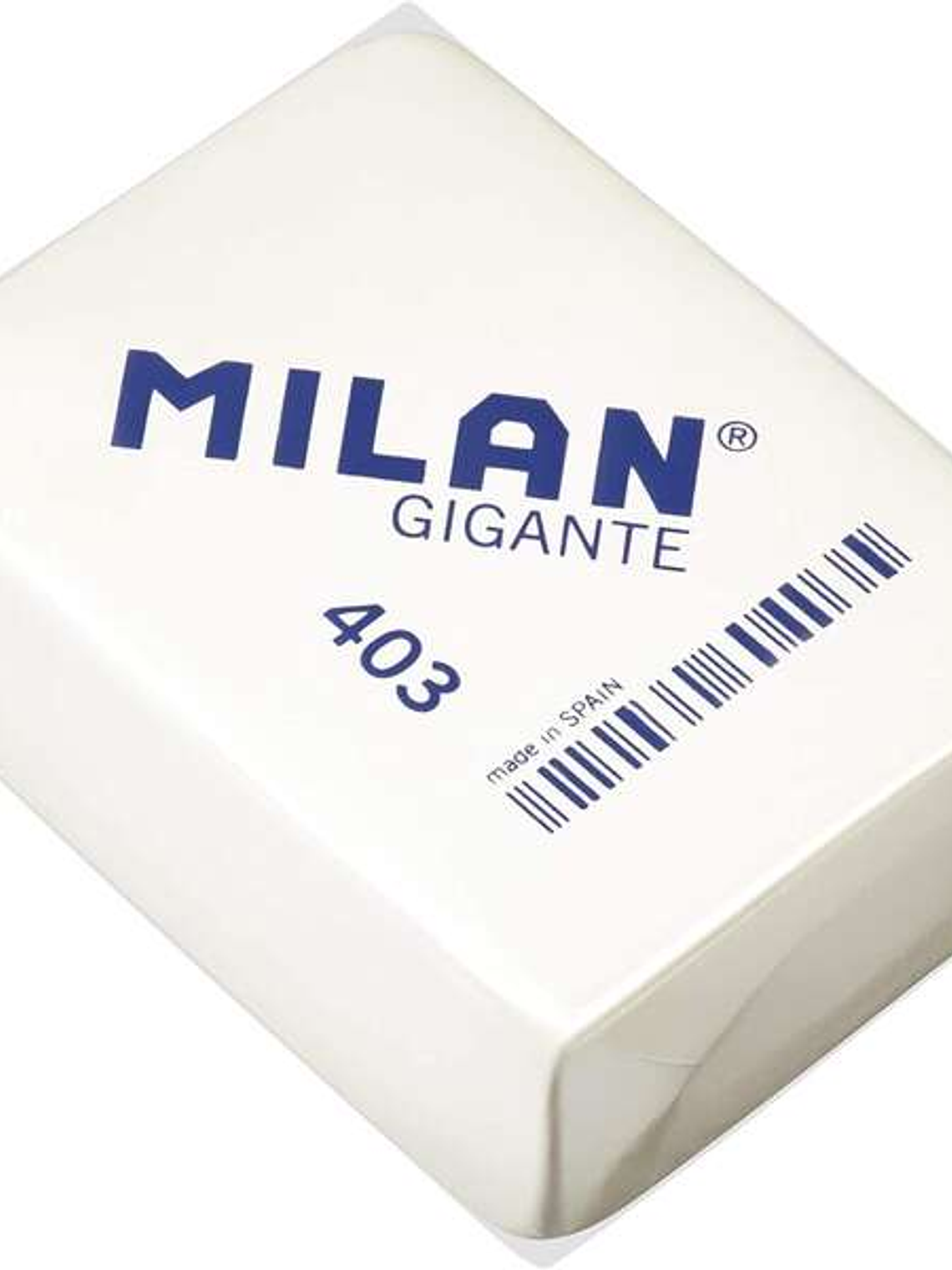 Milan 403 Goma de Borrar Gigante - Miga de Pan - Suave Caucho Sintetico - Color Blanco 1
