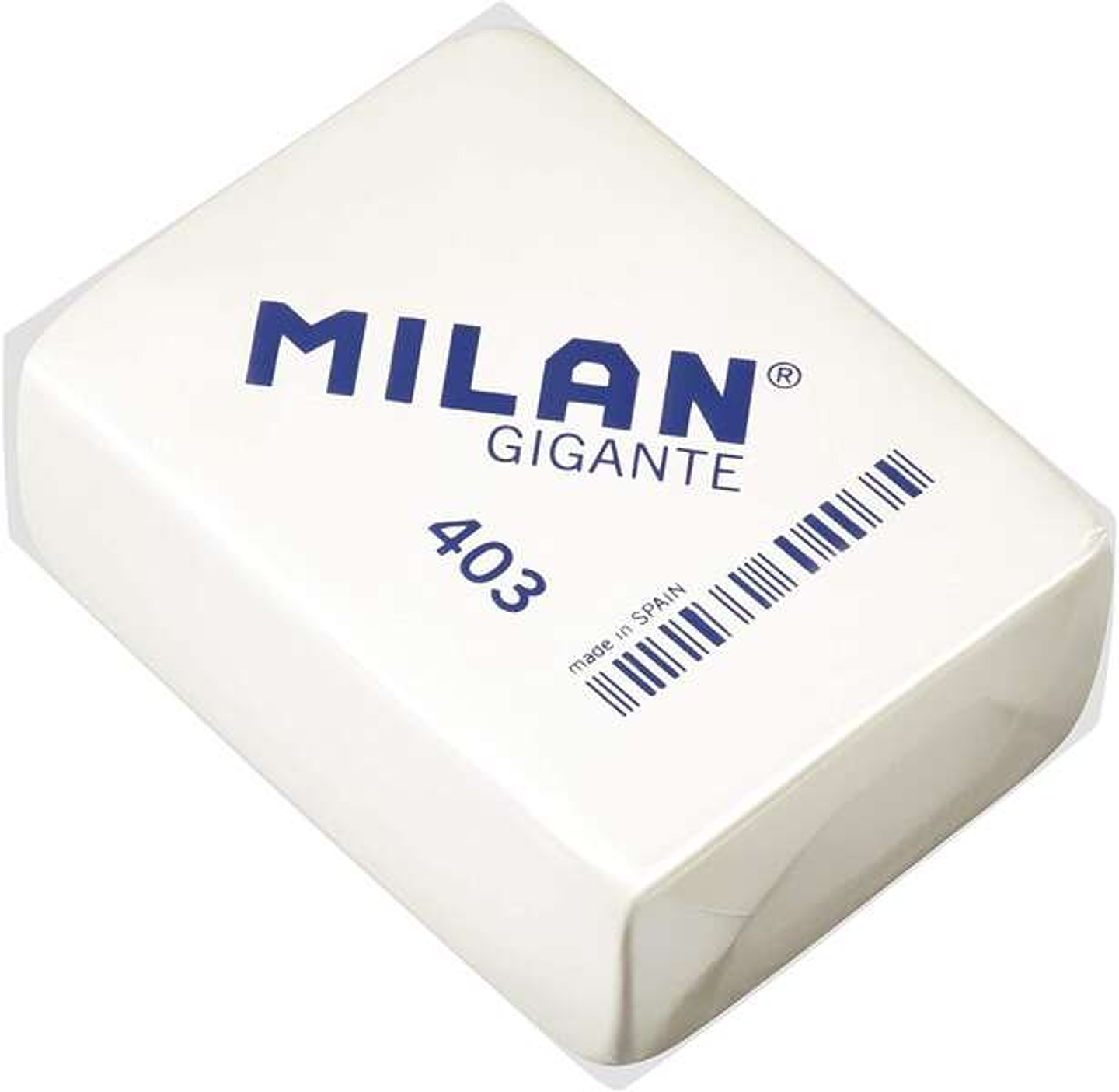 Milan 403 Goma de Borrar Gigante - Miga de Pan - Suave Caucho Sintetico - Color Blanco 1