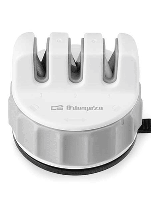 Orbegozo Afilador de Cuchillos CU 2500 Orbegozo - Practico y Eficiente - 3 Etapas de Afilado - Diamante - Carburo de Tungsteno y Ceramica - Facil de U