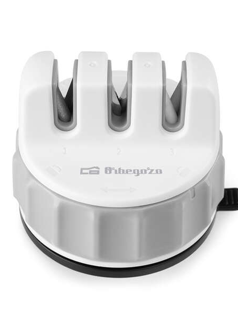 Orbegozo Afilador de Cuchillos CU 2500 Orbegozo - Practico y Eficiente - 3 Etapas de Afilado - Diamante - Carburo de Tungsteno y Ceramica - Facil de U 1