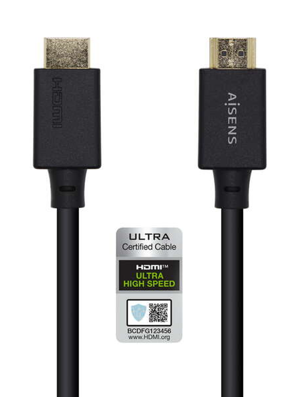 Aisens Cable HDMI V2.1 Certificado Ultra Alta Velocidad 8K@60Hz 48Gbps - A/M-A/M - 3.0m - Color Negro 1