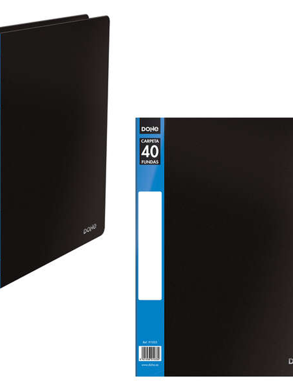 Dohe Carpetas con Fundas Din A4 - Tapa de Polipropileno Opaco - Bolsillo en Lomo - Fundas Transparentes Soldadas - Bolsa Individual 1