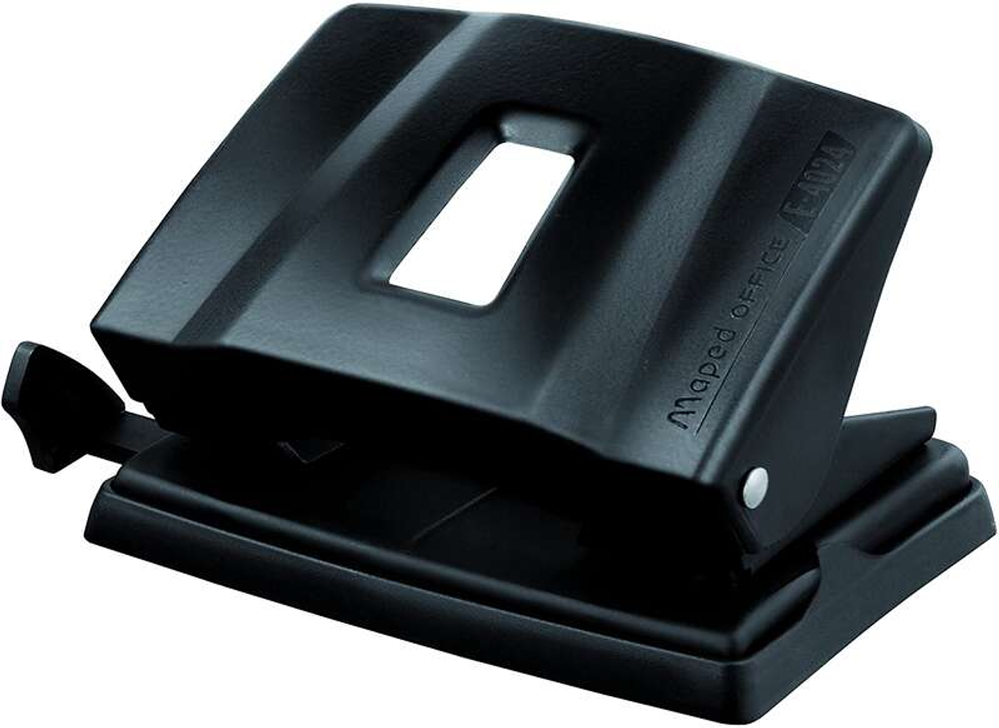 Maped Essentials Metal Perforadora de Sobremesa - 2 Agujeros - Regleta Multi-Formatos - Hasta 25 Hojas a la vez - Color Negro 1