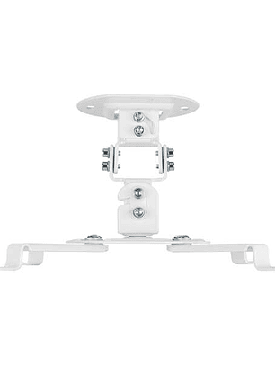 Aisens Soporte Universal Giratorio - Inclinable de Techo para Proyector - Hasta 13.5Kg - Color Blanco