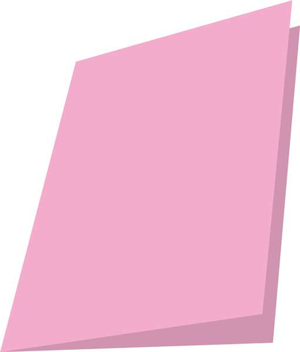 Mariola Pack de 50 Subcarpetas de Cartulina 180gr - Formato A4 - Ranura para Fastener - Color Rosa 1