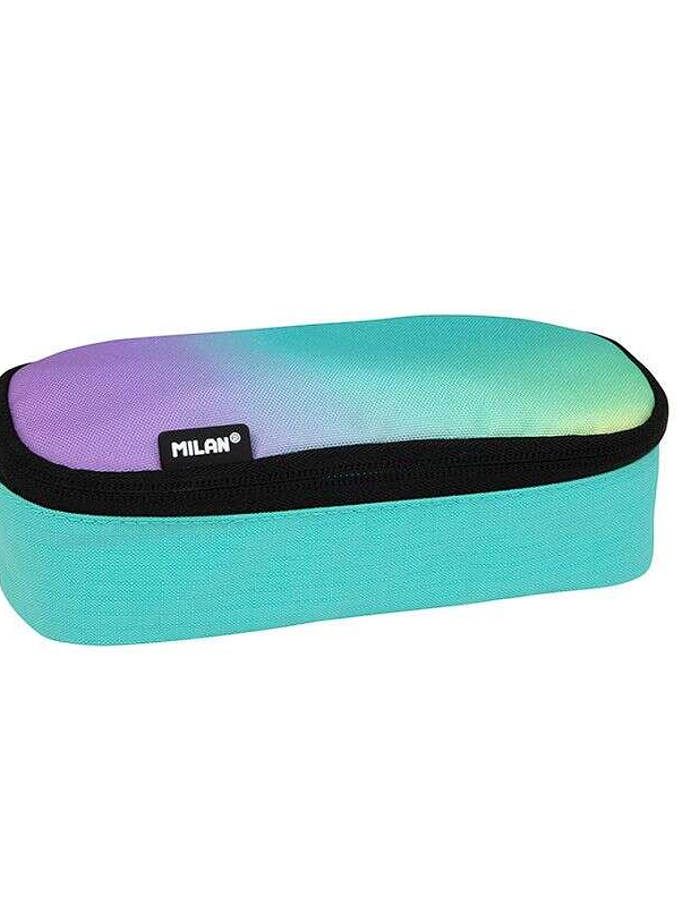 Milan Sunset Estuche Portatodo Ovalado - Compartimento Interior de Malla - Tejido Resistente a las Roturas y Rasgaduras - Medidas 20.5x9x5.5cm - Color 1