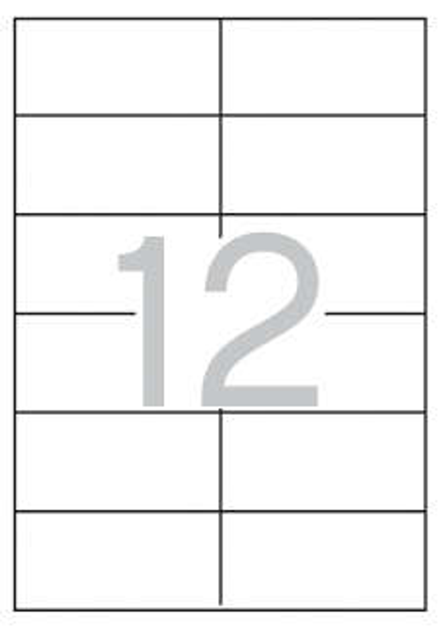 Apli Etiquetas Blancas Permanentes 97.0 x 42.4mm 25 Hojas 1