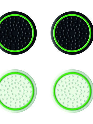 Trust Gaming GXT 267 Pack de 4 Grips para Mando Xbox Series X/S - 2 Blancos que Brillan en la Oscuridad y 2 Negros