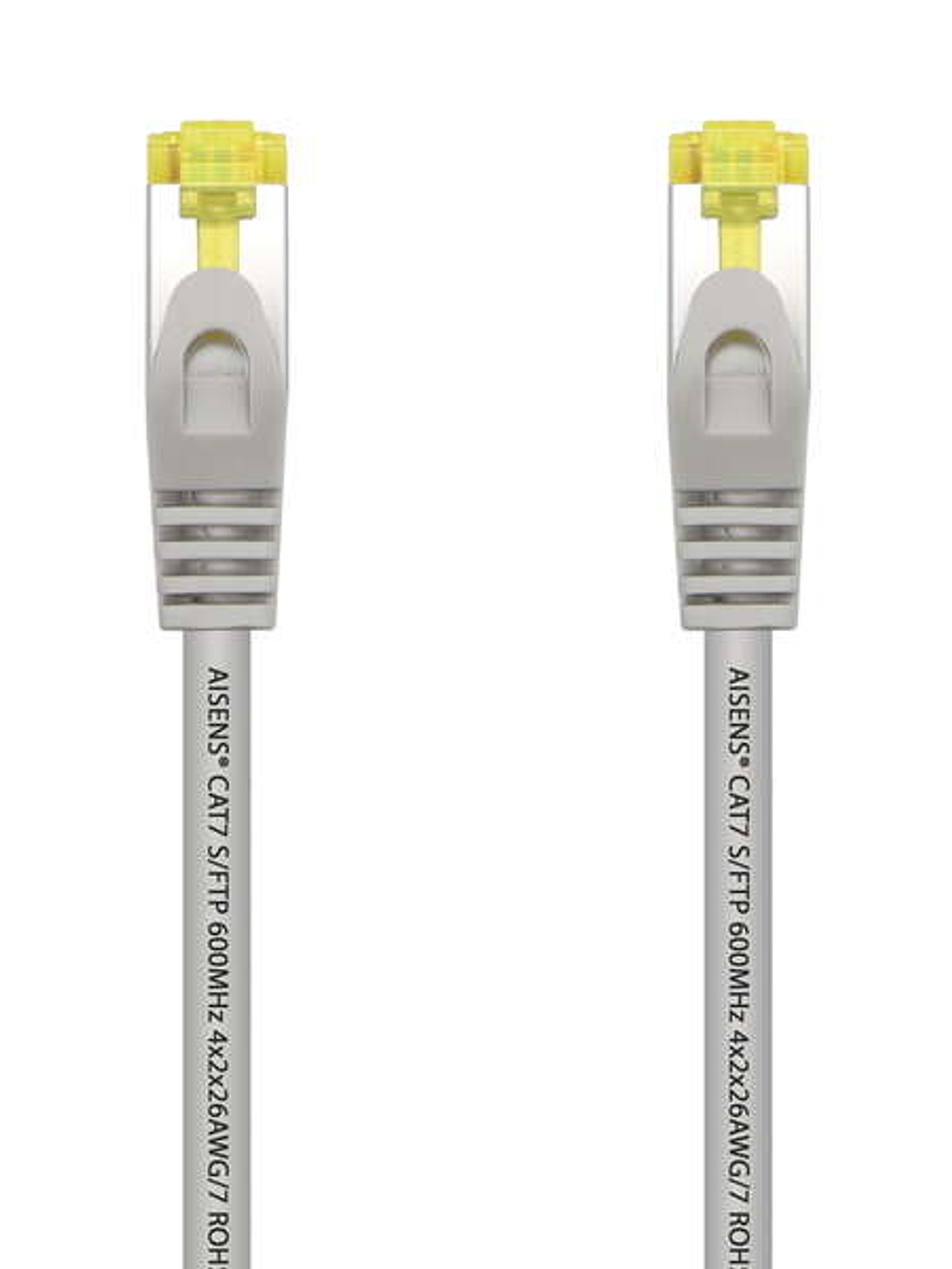 Aisens Cable de Red Latiguillo RJ45 LSZH Cat.7 600 Mhz S/FTP PIMF AWG26 - 10M - Color Gris 1