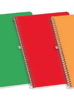 Enri Plus Cuaderno Espiral Formato Folio 1 Linea - 80 Hojas 60gr con Margen - Cubierta Dura - Colores Surtidos