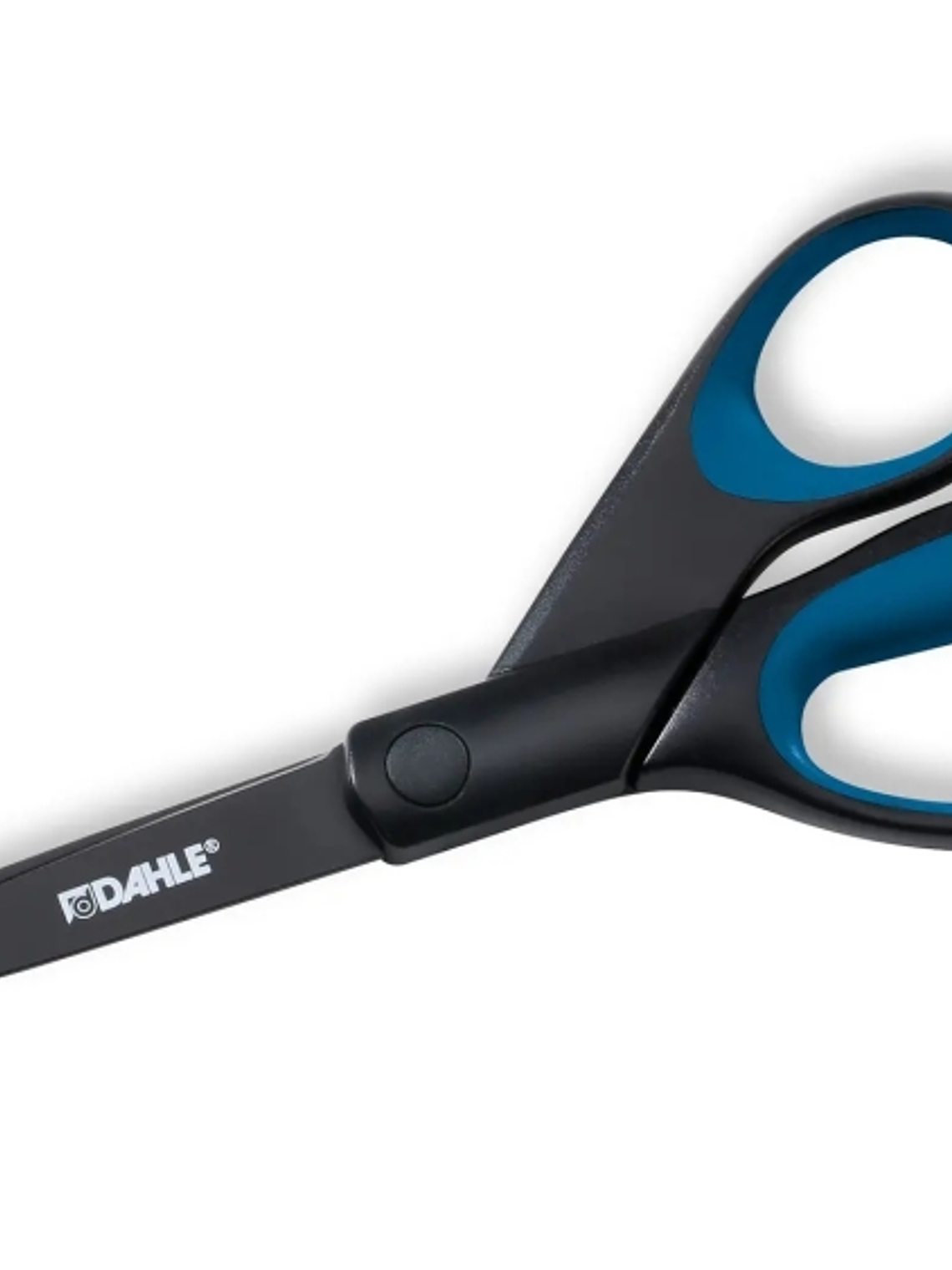 Dahle 54308 Office Titanium Tijeras de Acero Templado 20cm - Recubiertas de Titanio - Revestimiento Antiadherente - Mangos Revestidos de Goma 1