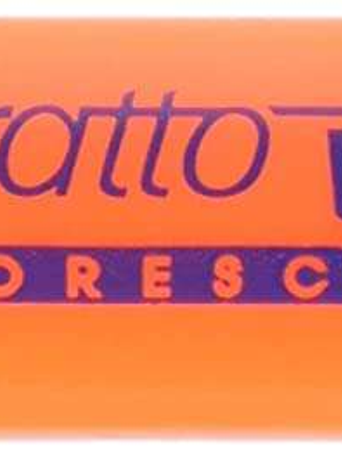 Tratto Video Marcador Fluorescente - Punta Biselada - Tinta Base de Agua - Secado Rapido - Color Naranja Fluorescente 1