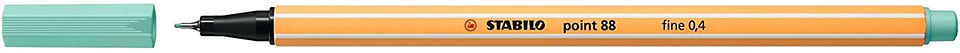 Stabilo Point 88 Rotulador de Punta Fina de Fibra - Trazo de 0.4 mm - Tinta con Base de Agua - Color Eucalipto 1