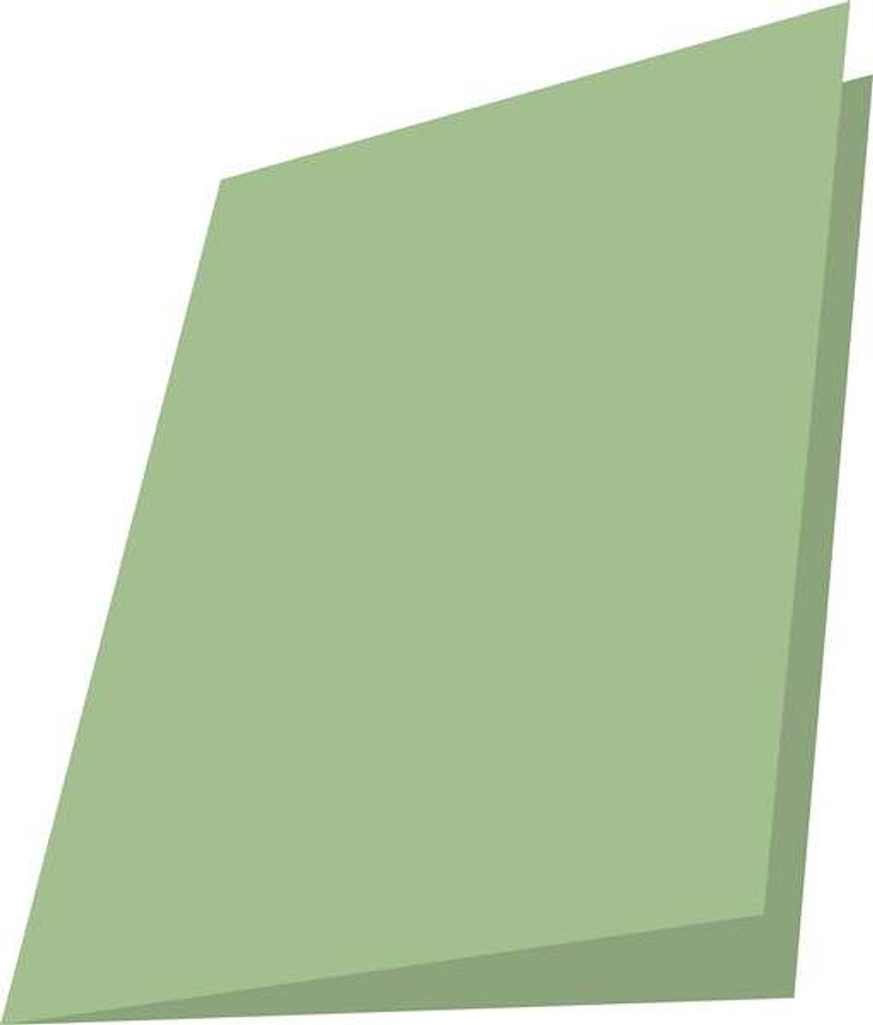 Mariola Pack de 50 Subcarpetas de Cartulina 180gr - Formato A4 - Ranura para Fastener - Color Verde 1