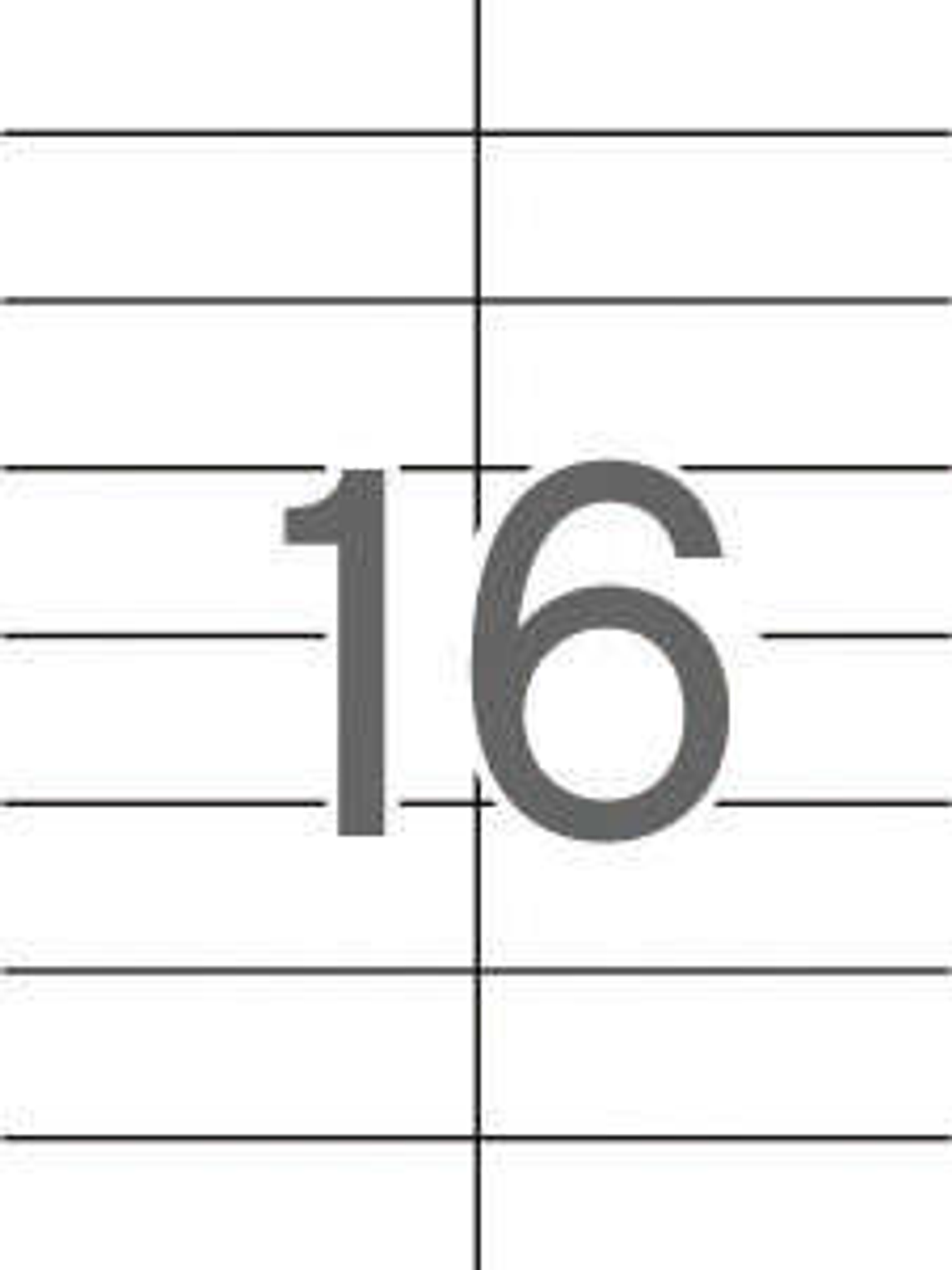 Apli Etiquetas Blancas Permanentes 105.0 x 37.0mm 25 Hojas 1