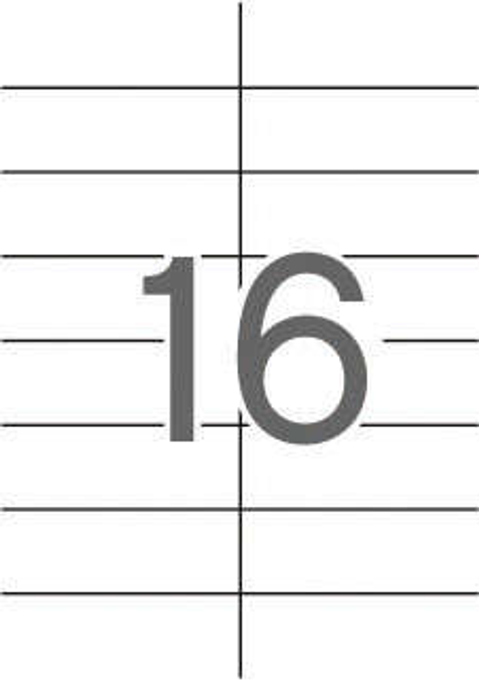 Apli Etiquetas Blancas Permanentes 105.0 x 37.0mm 25 Hojas 1