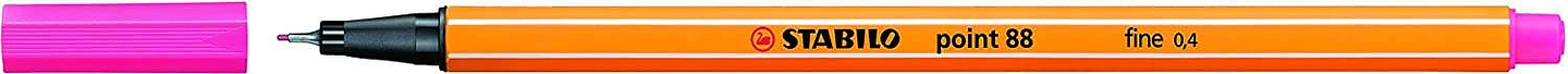 Stabilo Point 88 Rotulador de Punta Fina de Fibra - Trazo de 0.4 mm - Tinta con Base de Agua - Color Malva 1
