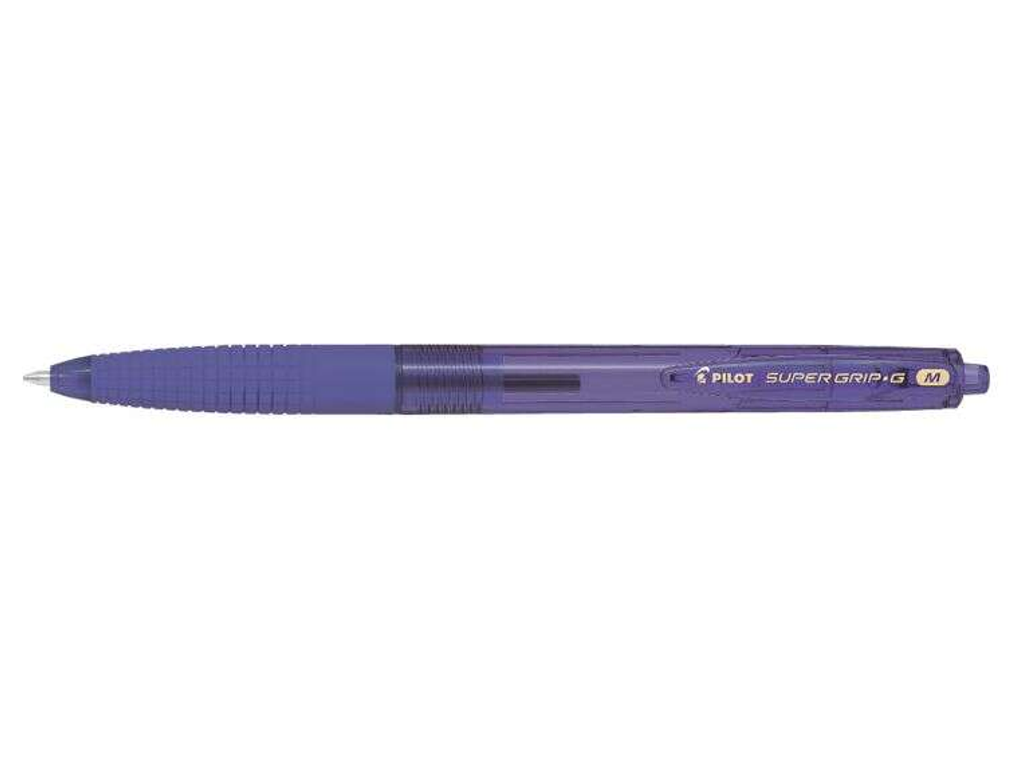 Pilot Boligrafo de Bola Retractil SuperGrip G - Punta Redonda 1.0mm - Trazo 0.4mm - Tinta de Aceite - Grip Ergonomico - Color Violeta 1