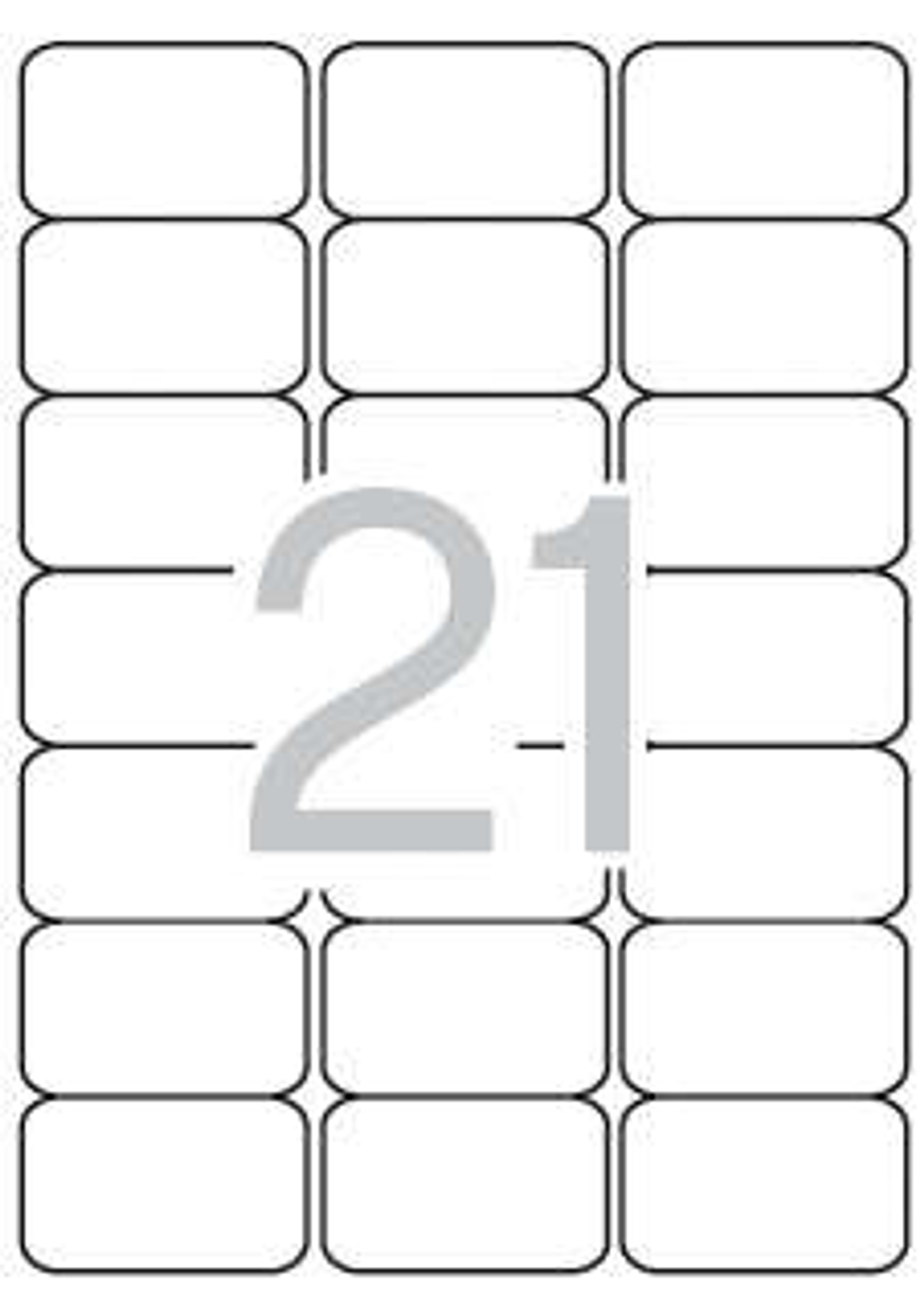 Apli Etiquetas Blancas Permanentes 63.5 x 38.1mm 25 Hojas 1