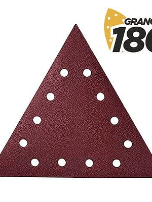 Blim Pack de 5 Lijas con Velcro para Lijadora BL0223 - Grano 180 - Formato Triangular