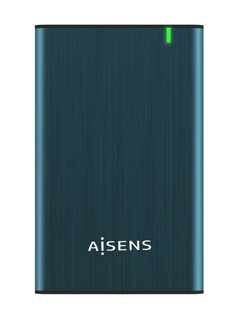 Aisens Caja Externa 2.5? para Discos Duros 9.5mm SATA I, II y III a USB 3.0/USB 3.1 GEN1 - Color Azul Pacifico 1