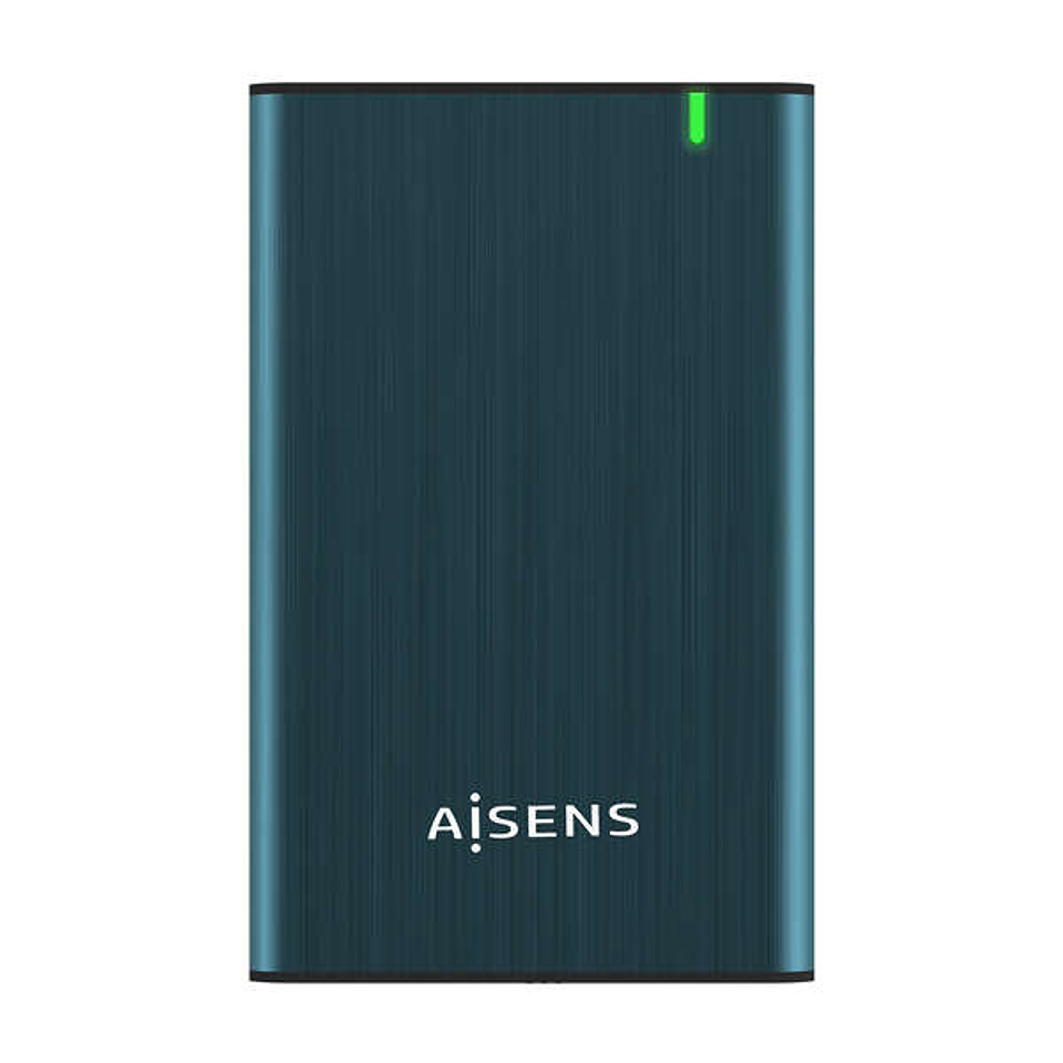 Aisens Caja Externa 2.5? para Discos Duros 9.5mm SATA I, II y III a USB 3.0/USB 3.1 GEN1 - Color Azul Pacifico 1