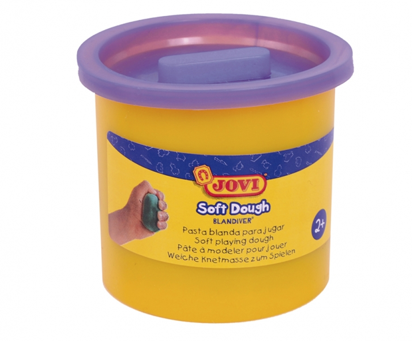 Jovi Soft Dough Blandiver Estuche de 5 Botes 110gr - Violeta - Blanda y Flexible - Facil de Amasar y Moldear - Ideal para Iniciacion al Modelaje - Col 1