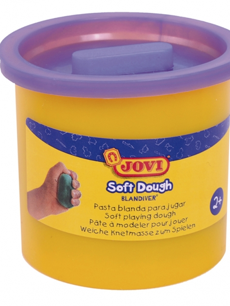 Jovi Soft Dough Blandiver Estuche de 5 Botes 110gr - Violeta - Blanda y Flexible - Facil de Amasar y Moldear - Ideal para Iniciacion al Modelaje - Col 1