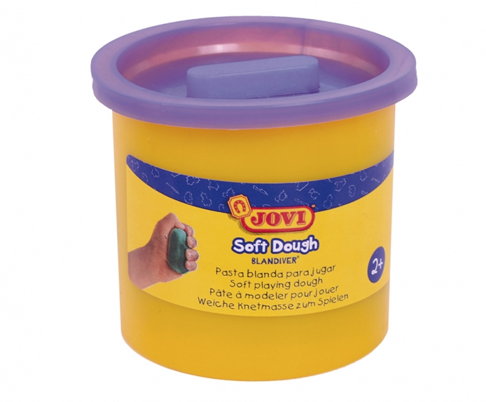 Jovi Soft Dough Blandiver Estuche de 5 Botes 110gr - Violeta - Blanda y Flexible - Facil de Amasar y Moldear - Ideal para Iniciacion al Modelaje - Col 1