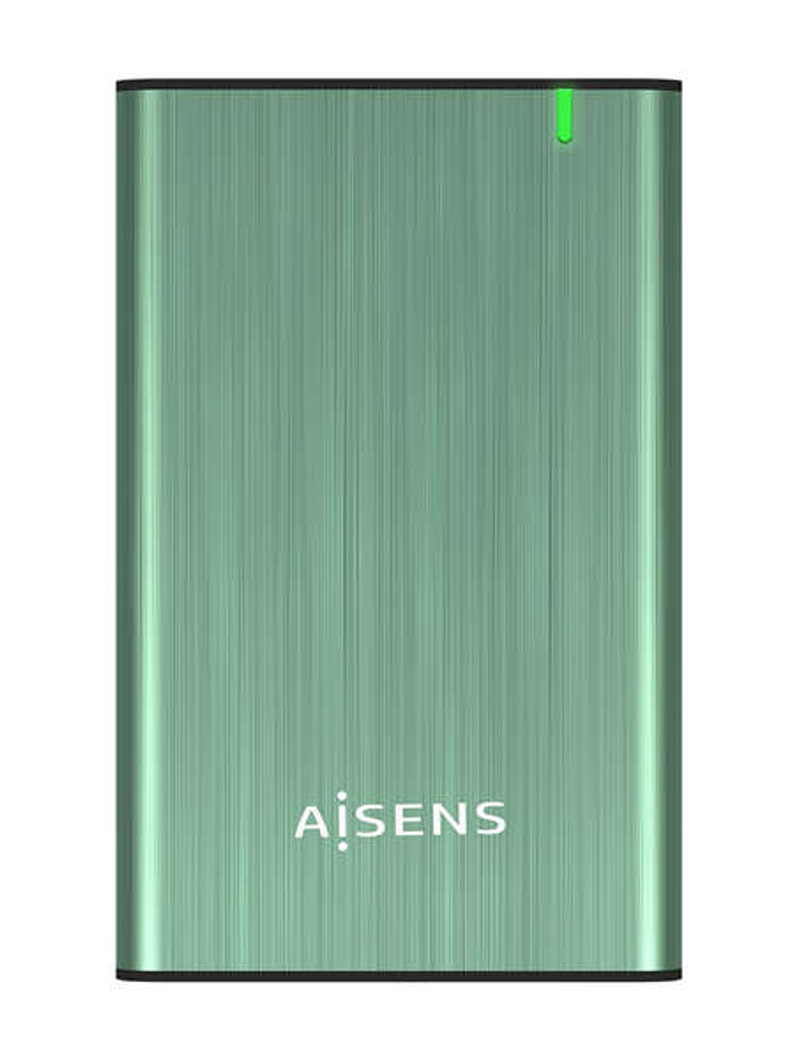 Aisens Caja Externa 2.5? para Discos Duros 9.5mm SATA I, II y III a USB 3.0/USB 3.1 GEN1 - Color Verde Primavera 1