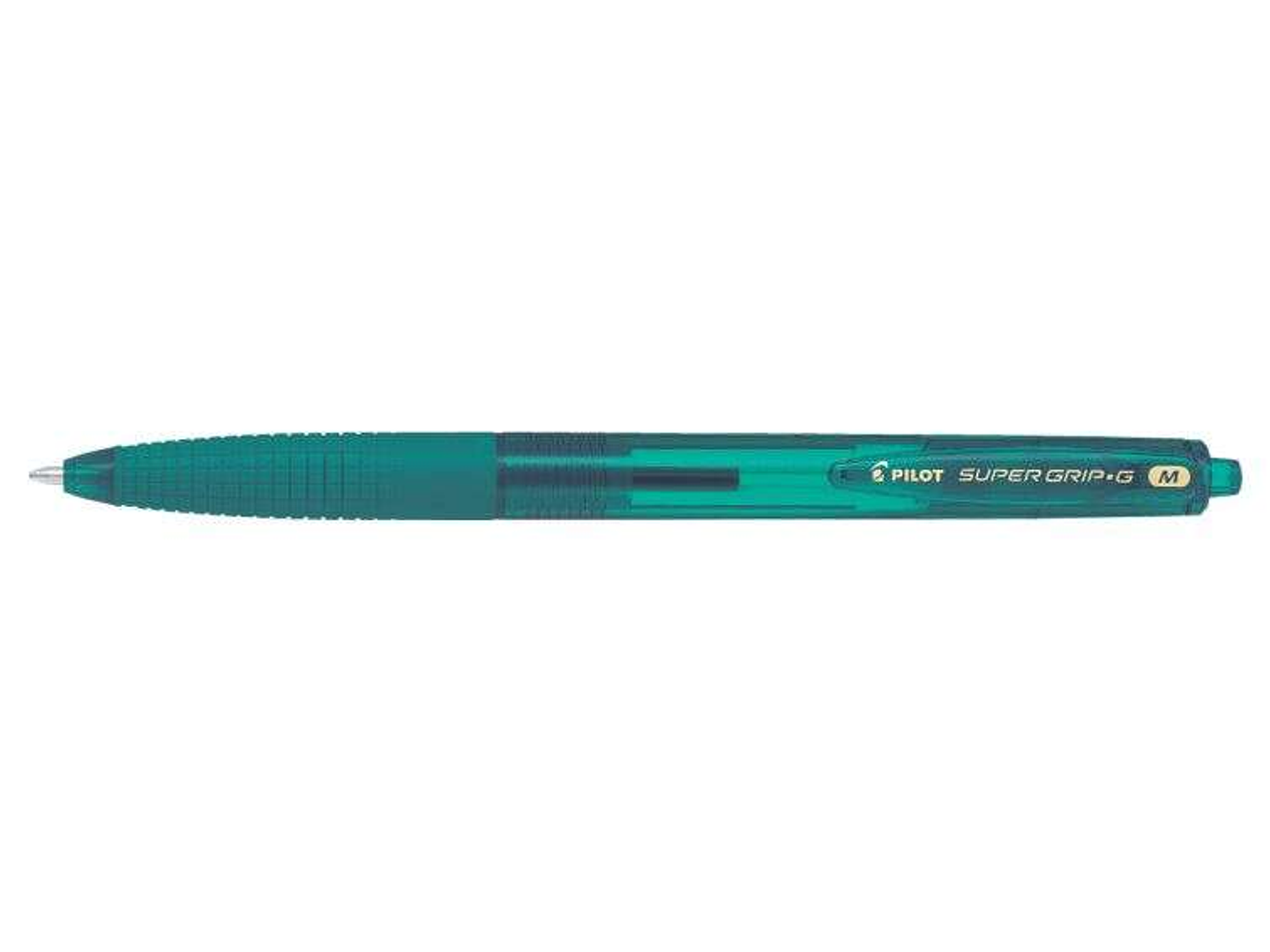 Pilot Boligrafo de Bola Retractil SuperGrip G - Punta Redonda 1.0mm - Trazo 0.4mm - Tinta de Aceite - Grip Ergonomico - Color Verde Bosque 1