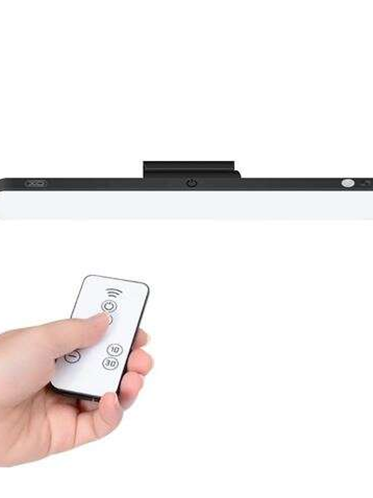 XO Lampara LED de Escritorio - Potencia 25W - Bateria 1200Mah - Ajuste Hasta 80º - Control Remoto - Regulacion de Potencia - Luz Anti Fatiga - Adaptad 1