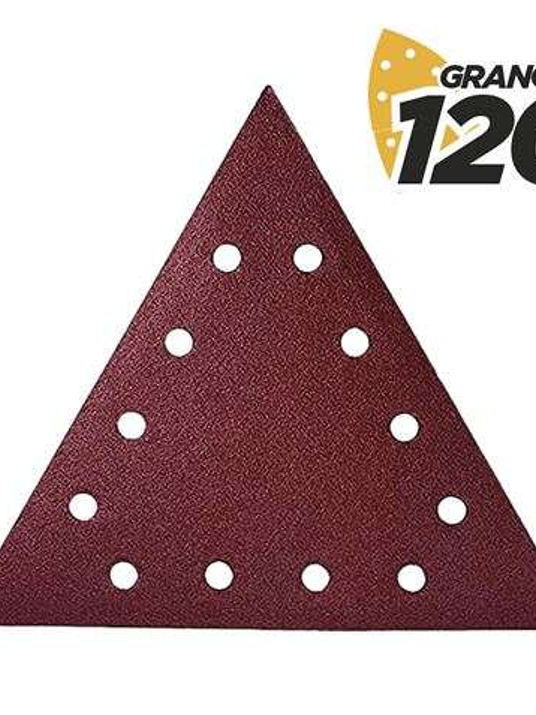 Blim Pack de 5 Lijas con Velcro para Lijadora BL0223 - Grano 120 - Formato Triangular 1